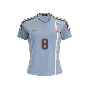 Áo Thun Tay Ngắn Cổ Chữ V Free Sonata American Jersey Style Cool Style Print Cotton Blend Summer Sporty Short Length