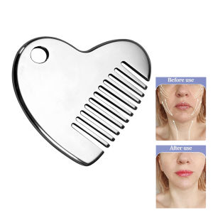 1pcs Stainless Steel Gua Sha Facial ToolsMetal Gua Sha Board for Face & BodyTighten Skin & Anti-Wrinkle Massage Tool for Eyes
