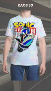 Kaos 3D 3 Dimensi Sonc The Hedgehog Premium Bangkok Thailand