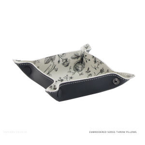 Original Design Anatomical Leather Desktop Storage Box Vintage Pattern Earphone Lipstick Key Holder Hand Drawn Illustration