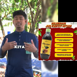 herbal black turmeric juice for constipation and hemorrhoids supplement / herba kunyit hitam bantu masalah sembelit dan buasir