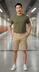 Stella Fashion Men Cotton bermuda Cargo Pants Summer Pocket Pants Plain Casual Short Pants for Men 纯棉外穿直筒男短裤