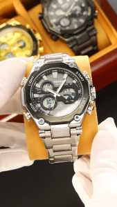 Jam Tangan Pria SKMEI Analog Digital 2210 Silver Water Resistant 50M