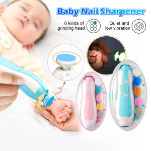6in1 Electric Baby Nail Trimmer Set with LED Light Safe Multifunctional For Babies / Adult Manicure Nail Care MY311