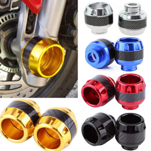 1cặp Con trượt khung xe máy chống rơi xuống nắp sợi carbon xe máy phía trước ngã ba Khung bộ phòng hộ tai nạn Fender