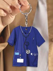 【 ยอดนิยมของลูกค้า 】พวงกุญแจอะคริลิกสำหรับพยาบาลและบุคลากรทางการแพทย์ - ของขวัญวันขอบคุณพระเจ้าที่สมบูรณ์แบบสำหรับกุญแจรถและกระเป๋าเป้