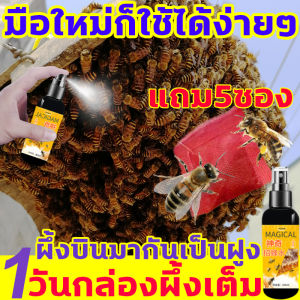 ดึงดูดฝูงผึ้งได้ง่ายดาย ดึงดู 1 ขวด 100ml แถมถุงดักผึ้ง 5 ซอง ใช้งานสะดวก ของแท้ 100% หัวเชื้อฟีรี รับรูปภาพ: สูตรเข้มข้น กลิ่นของนางพญาผึ้ง กลิ่นของ ไขผึ้ง ฟีโร มือใหม่กลิ่นล่อผึ้ง ล่อผึ้ง สมุนไพร 30 ชนิด รส รั