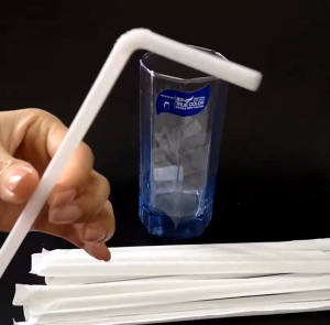 100pcs/pack Individually Wrap Packaged Fresh Milk Juicer Straws Paper Wrap Plastic Drinking Straw