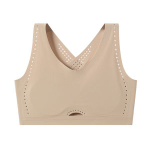 Miiow | Adjustable Sports Bra For Teenage Girls Anti Shock Development Stage Nylon Thin Cup Vest Style Underwear Fixed Strap School Uniform