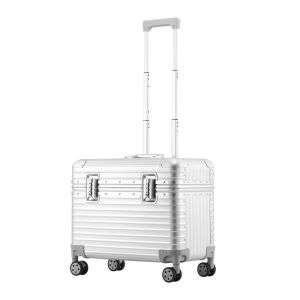 Magnum Aluminum Magnesium Alloy Travel Suitcase Durable Luggage with Camera Rod Universal Wheel Business Travel Bag