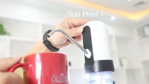 Pompa Galon Elektrik Q2 LED / Dispenser Air Minum Recharge Otomatis Water Pump Electric Wireless