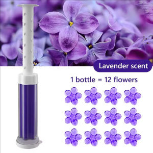 5Pcs Scent Toilet Gel Stamp Deodorant Air Freshener Bathroom Flower Shape Toilet Cleaner WC Cleaning Tool