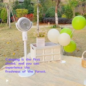 MY HappyCart Household mute penjimatan tenaga 3D tiga dimensi beredar angin 8-jenis berayun kepala kawalan jauh kipas universal empat musim penyejukan dan pemanasan bilik tidur pejabat desktop desktop kipas