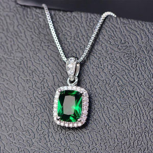 Huitan Hình Học Đính Đá Cubic Zirconia Vòng Đeo Cổ Cho Nữ Sang Trọng Hợp Thời Trang Tiệc Cưới Trang Sức Nữ Tính Khí Phụ Kiện