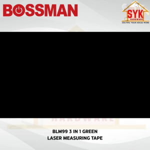 SYK Bossman BLM99 3 In 1 Green Laser Line Tape Measuring Laser Ranging Level Distance Pengukur Jarak