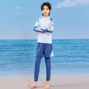 XTEP | Childrens Boys Surfing Hooded Long Sleeve Separates Swimsuit