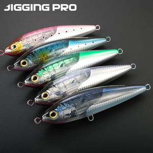 JIGGING PRO SS175 175mm 97g Floating Pencil Lure UV Glow Saltwater Topwater Fishing Lure for Tuna GT