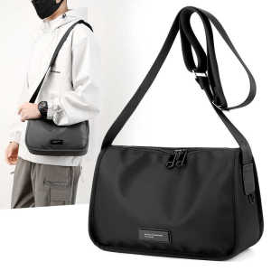 Túi Đeo Chéo Nam 2024 Mới Túi Đeo Vai Đơn Chống Thấm Nước Vải Oxford Túi Đeo Vai Nhỏ Đi Làm Túi Đựng iPad Túi Đeo Chéo Đơn Giản