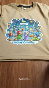 Baju Kaos Distro Anak Laki-Laki Lebaran Ramadhan Karakter Cowok Muslim Lucu Import - Hypelane - DTF