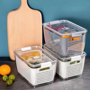 MEISITEKEKE | Freshkeeping Draining Double Layer Vegetable Washing Basket