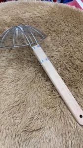 Chao lỳ Vợt vòng Inox cán gỗ trụng vớt đồ chiên 20cm - 30cm vợt trụng hủ tiếu không rỉ cán cầm chắc tay