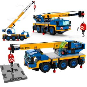 Mobile Crane Assembly Toy for Boys Lego Compatible Building Blocks Construction Vehicle Educational Playset from China