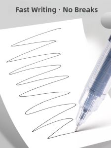 XueDeLe Quick Dry Direct Liquid Ballpoint Pen Neutral Pen Black Red Pen Black Water Pen Full Needle Tube Water Soluble Pen Large Capacity Super Writing Student Specialized Question Brushing Exam Office Signing Pen