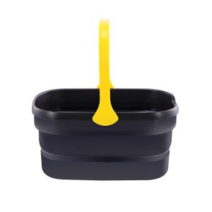 Foldable Large Rectangular Bucket Portable Laundry Beach Cleaning Tool Car Storage Bucket Durable PP+TPR Material High Temperature Resistant