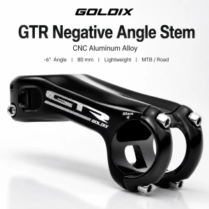 GOLDIX GTR -17 Degree CNC Aluminum Alloy Bike Stem 70/80/90/100mm 31.8mm Lightweight Handlebar Stem for MTB Road BMX Bike Parts