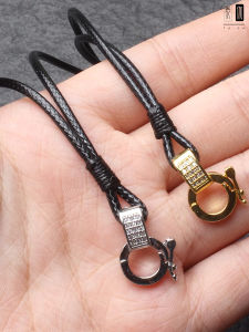 สร้อยคอพวงกุญแจพระพุทธเจ้าแบบถอดได้ สายพันธุ์ไหมฝรั่งเศส โซ่ลูกปัดแบบทอด้วยมือ เครื่องประดับแฟชั่นที่ปรับแต่งได้สำหรับทุกเพศ