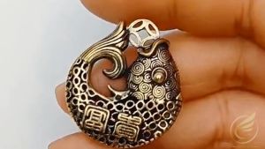 Móc Khóa Cá Chép Ngậm Xu Tài Lộc Bằng Đồng Thau Móc Khóa Phong Thủy Cá Chép Hóa Rồng - Đồ Đồng Thuận Tâm