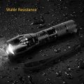 High Power LED Flashlight 5 Modes Zoomable Aluminum Camping Torch Waterproof Uses 3 AAA Batteries for Outdoor Activities ﻿. 