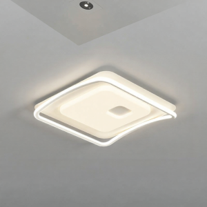 HUANGJIANG | Modern Minimalist Elegant Rectangular Cream Style Ceiling Light