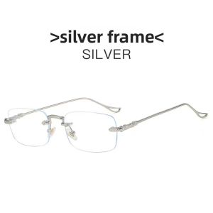 JIFANPAUL | Stylish Business Rimless Anti-blue Light Reading Glasses