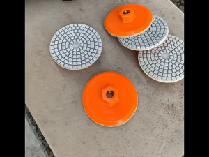 Diamond Polishing Pads 8/10cm Buffing Wheel with M10 Backing Base for Dry Wet Trimming Sanding