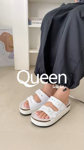 Sara Sara Queen Sandal Selop Wanita Ban Dua Sendal Slop Platform