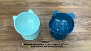 【COD】Pet Bowl Dog Cat Elevated Bowl High Foot Neck Protector Pet Feeding Bowl Food Water Feeder Bowl