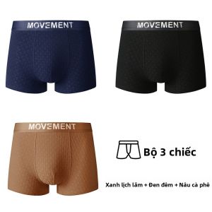 Quần lót boxer MiiOW Catman nam làm bằng cotton nguyên chất thoáng khí kháng khuẩn