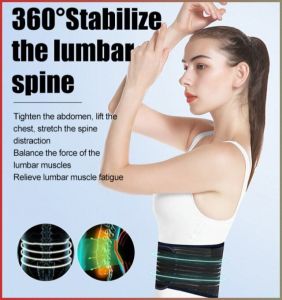 Lumbar Support Fast Heat Generation Fixed Lightweight and Breathable Comfortable Fit at the Waist 磁疗发热护腰带