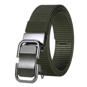 Mens 29-40inch Full Adjustable Plus Size Ratchet Slide Buckle Black Belt Casual outdoor sport Belt