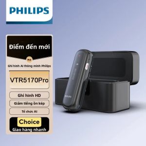 Máy Ghi Âm Kỹ Thuật Số Mini Philips VTR5170Pro 64GB Bluetooth HD Giảm Tiếng Ồn Bút Ghi Âm Một Nút Cho Các Cuộc Họp Và Cuộc Phỏng Vấn