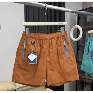 Quần Short Nam Mùa Hè Mỏng Thoáng Khí Ngoài Trời Quần Short Thể Thao Nhanh Khô Dây Đeo Lưng Thường Ngày Quần Short Công Sở Năm Điểm