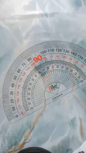 Transparent Protractor 180° – Semi-Circle Angle Ruler for School & Office