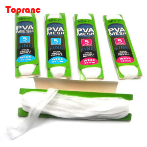New 5M PVA Diameter 25/37/44mm Water dissolving Mesh Fishing Water soluble mesh Carp Coarse Fishing Lure bag Fishing Accessories