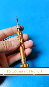 Bộ Đầu Vít 5 Trong 1 Siêu Nhỏ Có Nam Châm - Dụng Cụ Sửa Chữa Điện Thoại iPhone Máy Tính Bảng Đồng Hồ Thông Minh - Cao Cấp Tiện Dụng