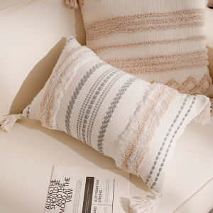 ผ้าห่มพนักพิงโซฟาสไตล์โบฮีเมียนระดับไฮเอนด์พร้อมฟองน้ำสำหรับพนักพิงหน้าต่างระบายอากาศได้ดี