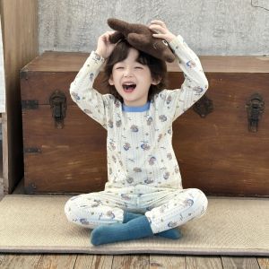 Pure Lycra Cotton Childrens Underwear Home Wear Set