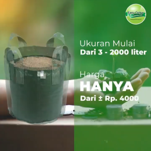 Easy Grow - Planter Bag 18 Liter (28 x 30 cm) - Planterbag Easy Grow ASLI 100%