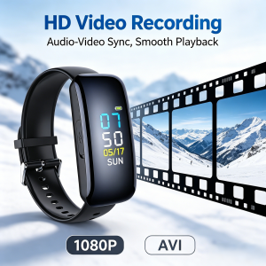 1080P HD DV Professional Mini Camera Watch Digital Voice Video Recorder Bracelet Dictaphone Sound Small Micro Home Secret