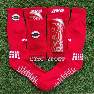 Paket Komplit Lengkap Kaos kaki antislip sarung deker dan lakop pelindung tulang kering avo